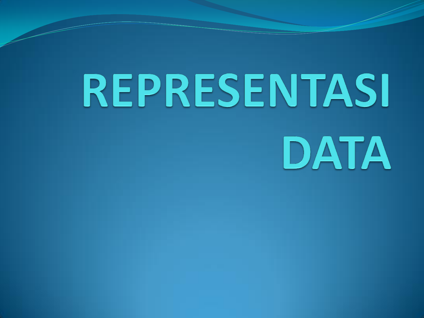 Reperensentasi Data